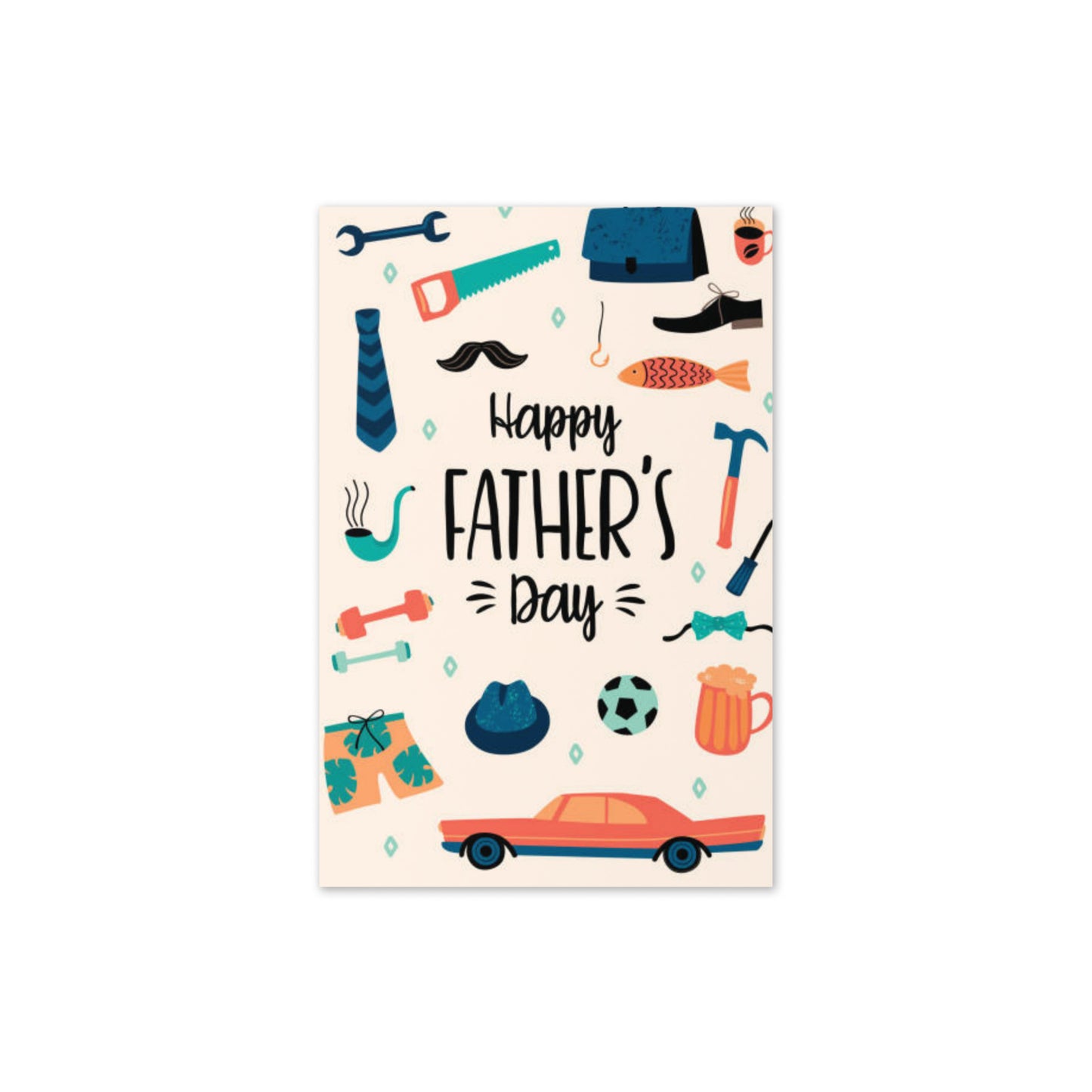 "Chic and stylish greeting card for any occasion with abstract artistic design"