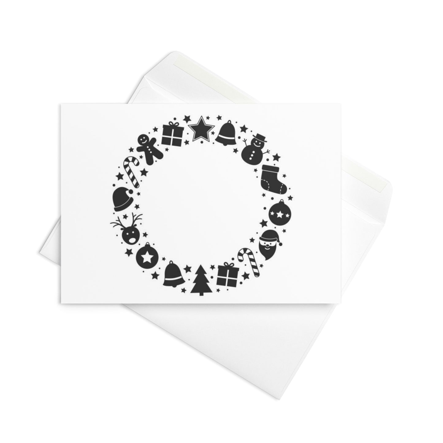 "Chic and stylish greeting card for any occasion with abstract artistic design"