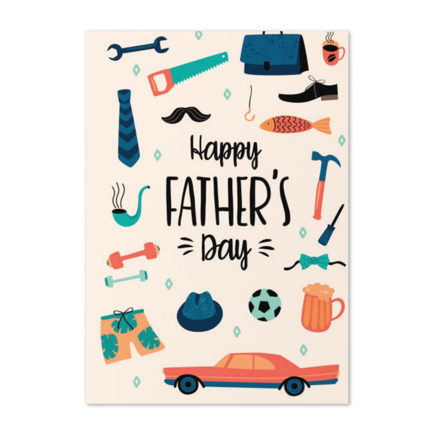"Chic and stylish greeting card for any occasion with abstract artistic design"