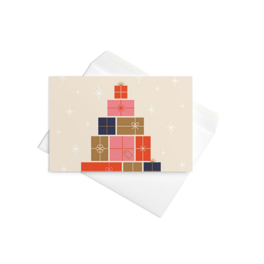 "Chic and stylish greeting card for any occasion with abstract artistic design"